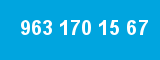 963 170 15 67 963 170 15 67